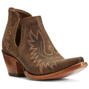 Ariat Dixon Brown Western Ankle Booties